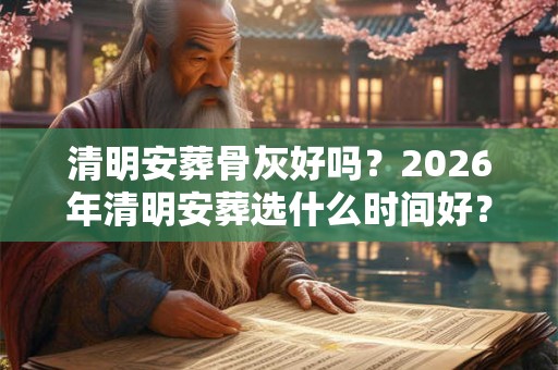 清明安葬骨灰好吗?2026年清明安葬选什么时间好? 清明安葬骨灰好吗?2026年清明安葬选什么时间好?