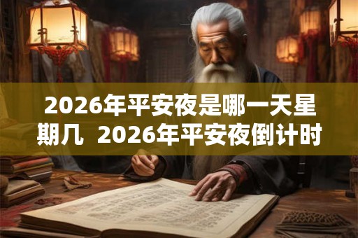 2026年平安夜是哪一天星期几  2026年平安夜倒计时