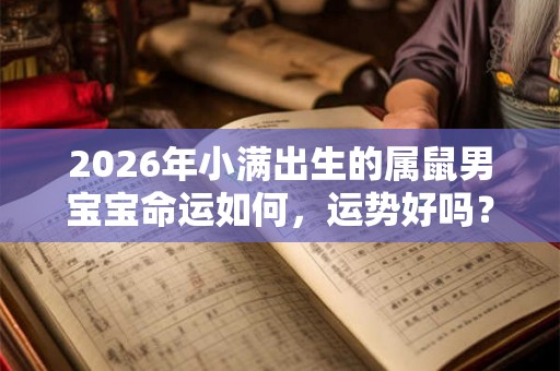 2026年小满出生的属鼠男宝宝命运如何，运势好吗？