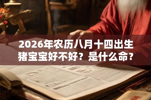 2026年农历八月十四出生猪宝宝好不好？是什么命？