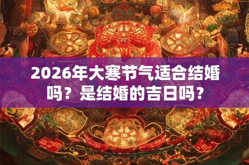 2026年大寒节气适合结婚吗？是结婚的吉日吗？
