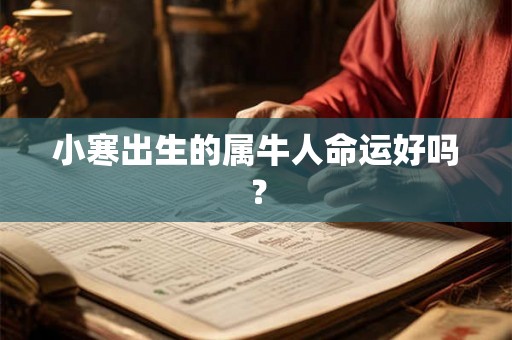小寒出生的属牛人命运好吗？