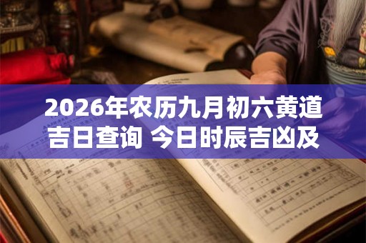 2026年农历九月初六黄道吉日查询 今日时辰吉凶及宜忌