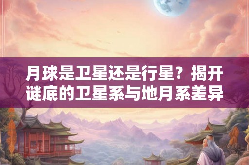 月球是卫星还是行星？揭开谜底的卫星系与地月系差异