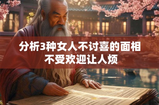 分析3种女人不讨喜的面相 不受欢迎让人烦