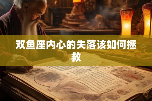 双鱼座内心的失落该如何拯救