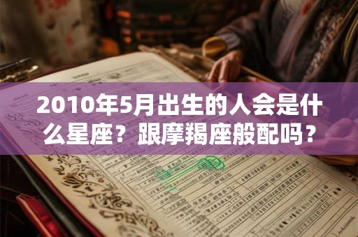 2010年5月出生的人会是什么星座？跟摩羯座般配吗？