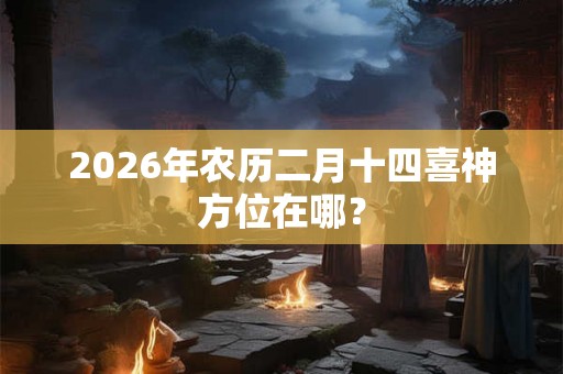 2026年农历二月十四喜神方位在哪？