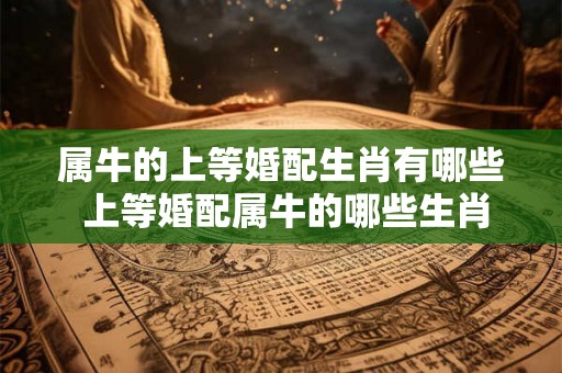 属牛的上等婚配生肖有哪些 上等婚配属牛的哪些生肖 属牛的上等婚配生肖有哪些 上等婚配属牛的哪些生肖