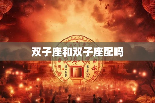 双子座和双子座配吗