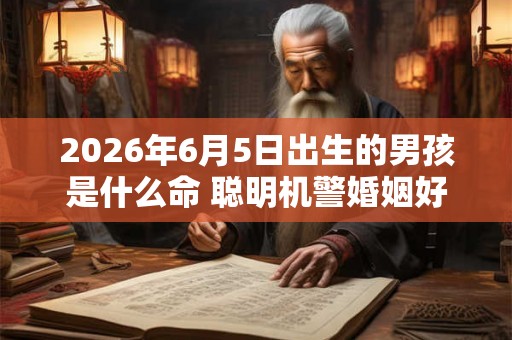 2026年6月5日出生的男孩是什么命 聪明机警婚姻好