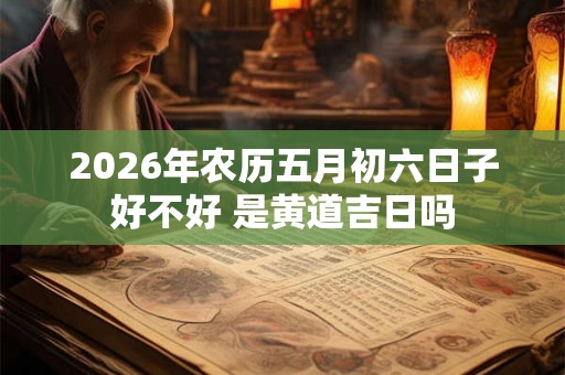 2026年农历五月初六日子好不好 是黄道吉日吗