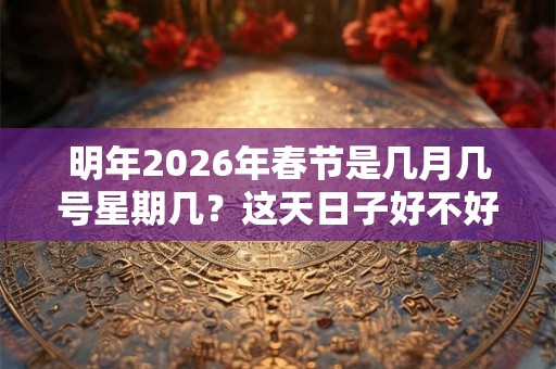 明年2026年春节是几月几号星期几？这天日子好不好？