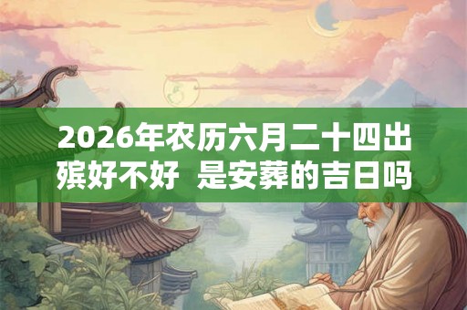 2026年农历六月二十四出殡好不好  是安葬的吉日吗