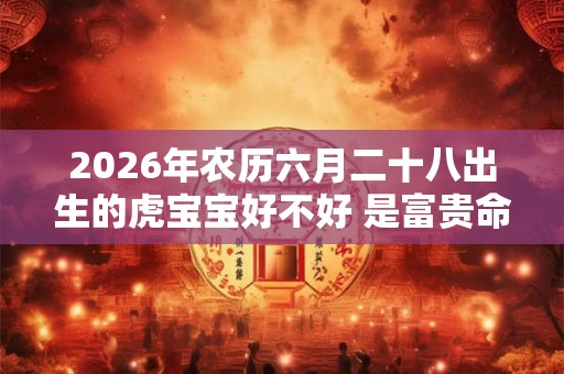 2026年农历六月二十八出生的虎宝宝好不好 是富贵命吗