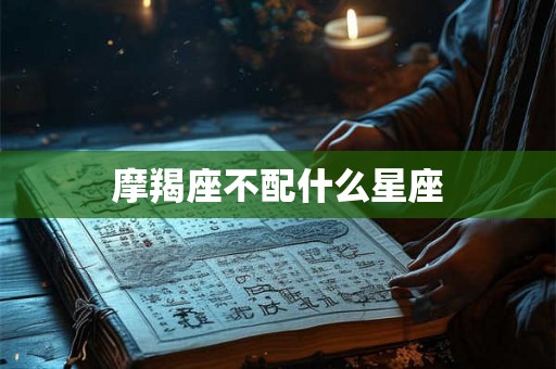 摩羯座不配什么星座