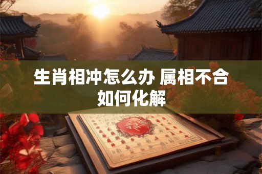生肖相冲怎么办 属相不合如何化解