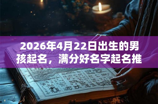 2026年4月22日出生的男孩起名，满分好名字起名推荐