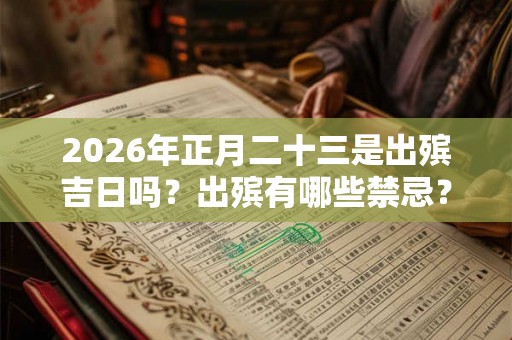 2026年正月二十三是出殡吉日吗？出殡有哪些禁忌？
