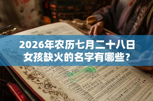 2026年农历七月二十八日女孩缺火的名字有哪些? 2026年农历七月二十八日女孩缺火的名字有哪些?