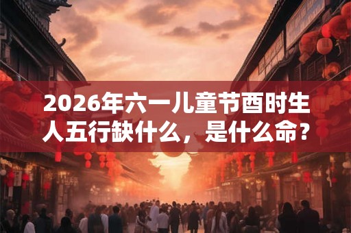 2026年六一儿童节酉时生人五行缺什么，是什么命？