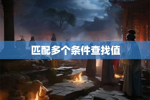 匹配多个条件查找值