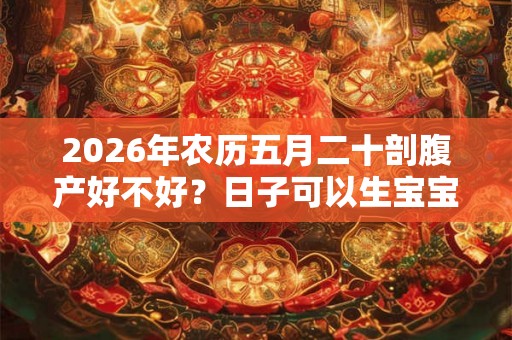 2026年农历五月二十剖腹产好不好？日子可以生宝宝吗？