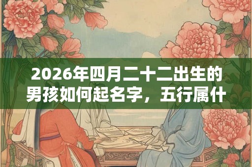 2026年四月二十二出生的男孩如何起名字,五行属什么 2026年四月二十二出生的男孩如何起名字,五行属什么