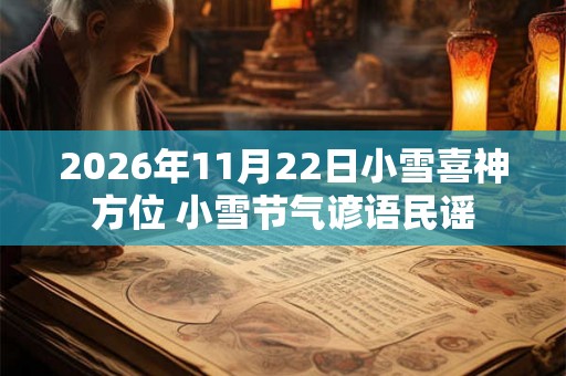 2026年11月22日小雪喜神方位 小雪节气谚语民谣 2026年11月22日小雪喜神方位 小雪节气谚语民谣