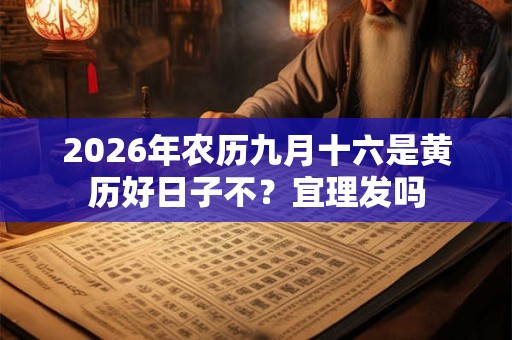 2026年农历九月十六是黄历好日子不?宜理发吗 2026年农历九月十六是黄历好日子不?宜理发吗