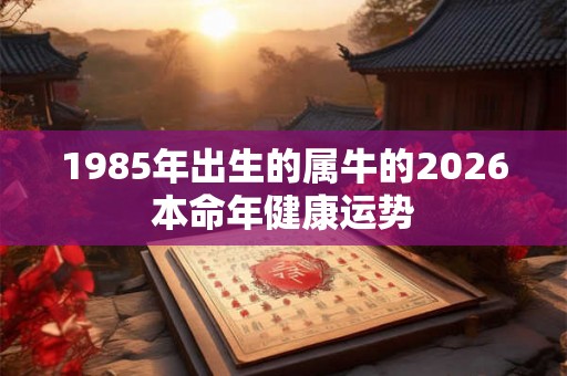 1985年出生的属牛的2026本命年健康运势