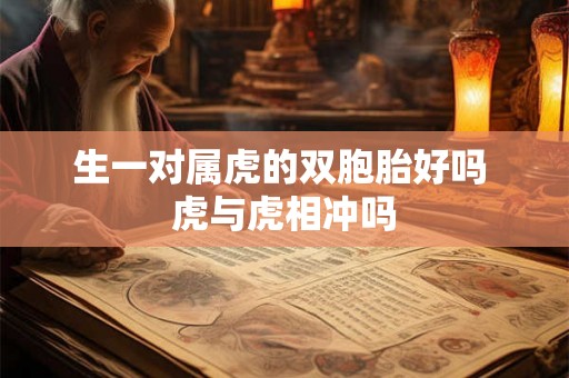 生一对属虎的双胞胎好吗 虎与虎相冲吗