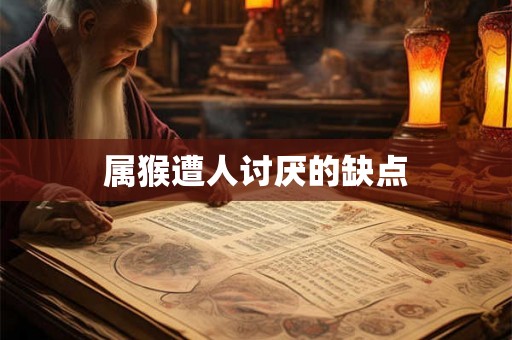 属猴遭人讨厌的缺点