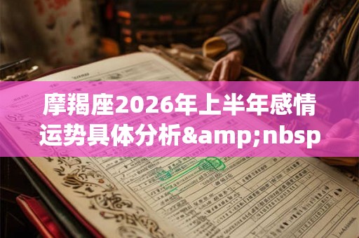 摩羯座2026年上半年感情运势具体分析 得遇真爱 摩羯座2026年上半年感情运势具体分析 得遇真爱