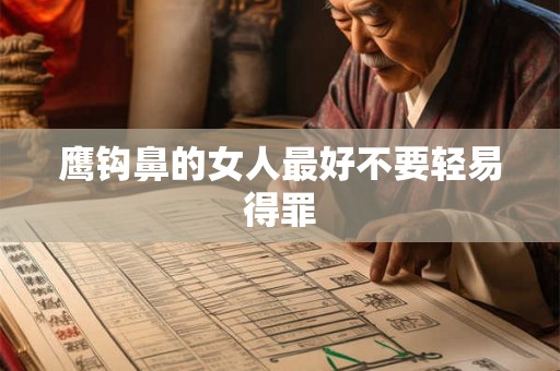 鹰钩鼻的女人最好不要轻易得罪 鹰钩鼻的女人最好不要轻易得罪