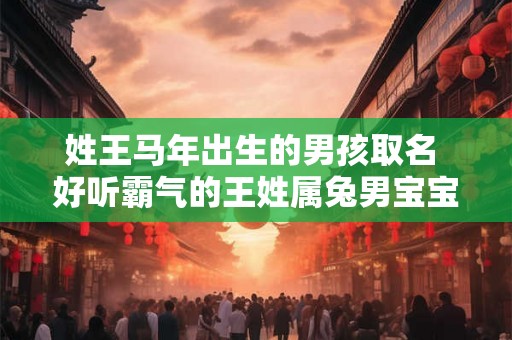 姓王马年出生的男孩取名 好听霸气的王姓属兔男宝宝名字