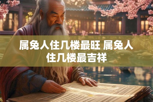 属兔人住几楼最旺 属兔人住几楼最吉祥