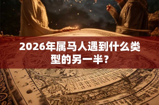 2026年属马人遇到什么类型的另一半？