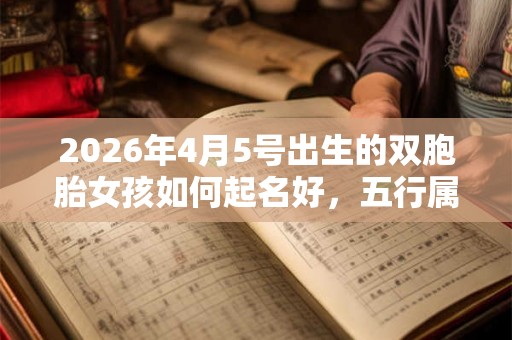 2026年4月5号出生的双胞胎女孩如何起名好，五行属什么？