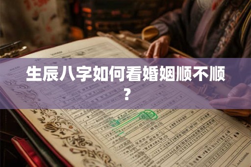生辰八字如何看婚姻顺不顺? 生辰八字如何看婚姻顺不顺?