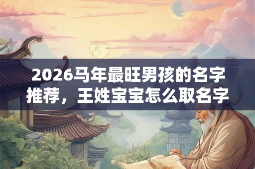 2026马年最旺男孩的名字推荐，王姓宝宝怎么取名字