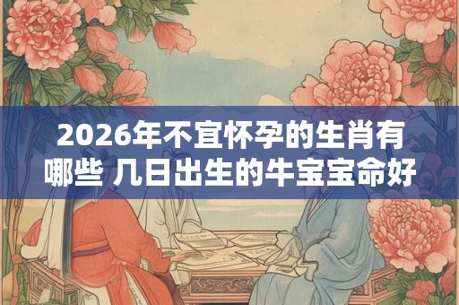 2026年不宜怀孕的生肖有哪些 几日出生的牛宝宝命好 2026年不宜怀孕的生肖有哪些 几日出生的牛宝宝命好