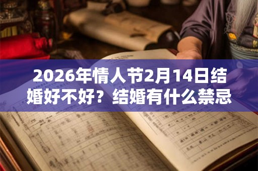 2026年情人节2月14日结婚好不好？结婚有什么禁忌？