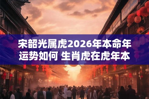 宋韶光属虎2026年本命年运势如何 生肖虎在虎年本命年每月运势