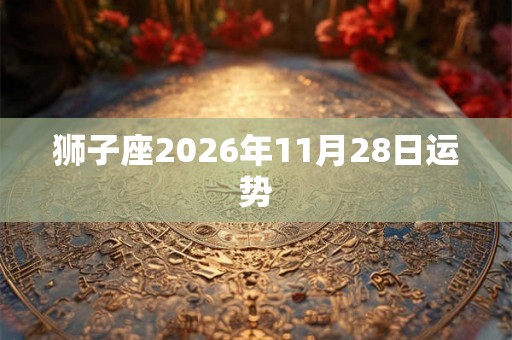 狮子座2026年11月28日运势