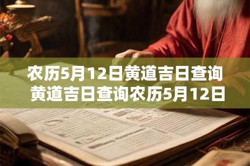 农历5月12日黄道吉日查询 黄道吉日查询农历5月12日
