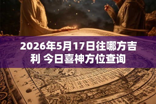 2026年5月17日往哪方吉利 今日喜神方位查询