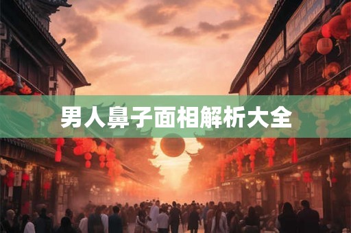 男人鼻子面相解析大全 男人鼻子面相解析大全