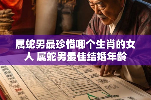 属蛇男最珍惜哪个生肖的女人 属蛇男最佳结婚年龄