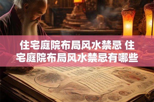 住宅庭院布局风水禁忌 住宅庭院布局风水禁忌有哪些 住宅庭院布局风水禁忌 住宅庭院布局风水禁忌有哪些